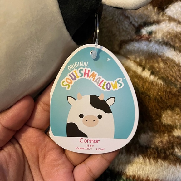 Squishmallow Connor cow 8” - Picture 2 of 2